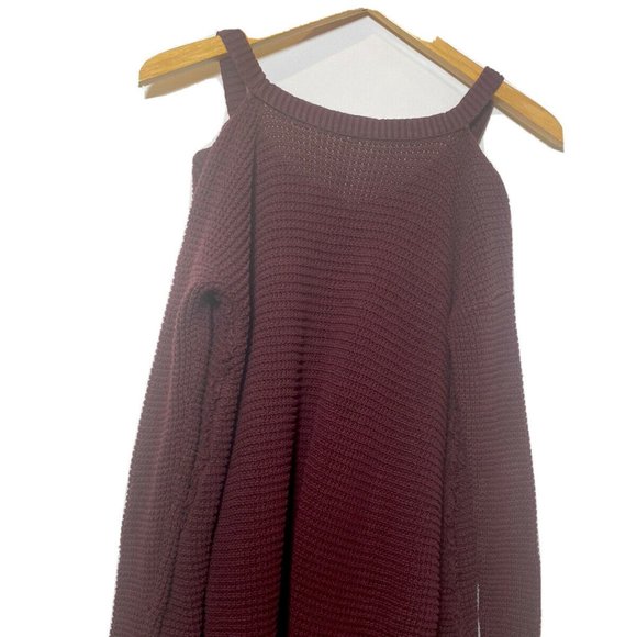 Free People Cold Shoulder Raw Edge Knit sweater - Picture 5 of 8